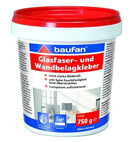 Produktbild: Baufan Glasfasergewebekleber 750g Glasfasertapete gebrauchsfertig