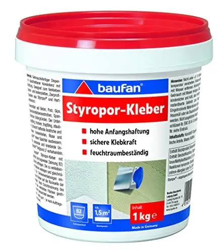 Produktbild: Baufan Styroporkleber 1 kg Lösungsmittelfreier Klebstoff