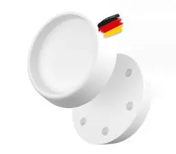 Produktbild: BAUHELD® Schwingungsdämpfer Waschmaschine (4 Stück) - Robuste Gummi-Füße aus Weich-PVC (Made in Germany) - Vibrationsdämpfer passend auf Miele Midea Siemens Bosch Haier Beko AEG - Weiß