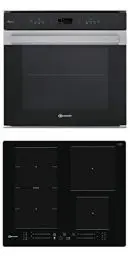 Produktbild: Bauknecht BAKO CONNECTIVITY Backofen-Kochfeld Kombination/Induktionskochfeld (60cm)/ Heißluft/HomeNet App/DiamondClean – hydrolytische Reinigungsfunktion/My Menu/Backauszug auf 3 Ebenen