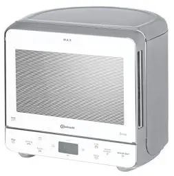 Produktbild: Bauknecht MW 39 WSL / Kombination Grill und Mikrowelle / Crisp Funktion / 700 W / 13 L Garraum / Super-Kompakt Design / Dampfgarfunktion / Schnellauftau-Funktion, Weiß/Silber