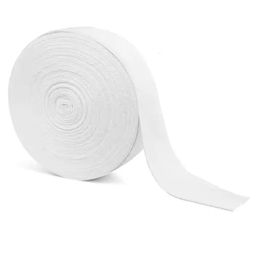 Produktbild: Baumwollband 45m Gurtband Schrägband Baumwolle 20mm Nahtband Einfassband Webband Bänder zum Nähen Basteln für DIY Handwerk Weiß