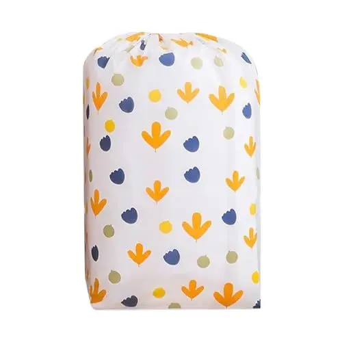 Produktbild: Jwthee Bettdecken-Aufbewahrungstasche, Faltbare große Aufbewahrungstasche mit Kordelzug, Faltbare Organizer-Tasche für King-Queen-Bettdecken, Kissen, Baumwoll-Steppdecken-Organizer für (A)