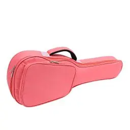 Produktbild: Baumwolle Ukulele Tasche, Ukulele Rucksack, kleine viersaitige Instrumententasche, 26/27 Zoll rosa