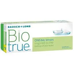 Produktbild: Bausch + Lomb Biotrue ONEday Tageslinsen, sphärische Kontaktlinsen, weich, 30 Stück / BC 8.6 mm / DIA 14.2 mm / -1.50 Dioptrien