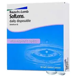 Produktbild: Bausch + Lomb SofLens Daily Disposable Tageslinsen, sphärische Kontaktlinsen, weich, 90 Stück,BC 8.6 mm / DIA 14.2 / -2.00 Dioptrien
