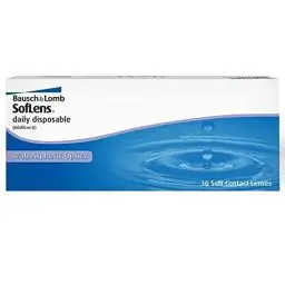 Produktbild: Bausch + Lomb SofLens Daily Disposable Tageslinsen, sphärische Kontaktlinsen, weich, 30 Stück BC 8.6 mm / DIA 14.2 / +2.50 Dioptrien