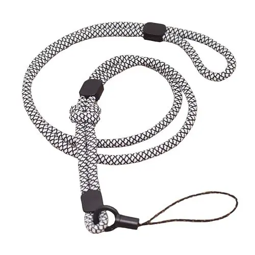 Produktbild: BAWAKO 4er Schlüsselbander trennbar, Umhängeband für Schlüssel Namensschild Handy Kamera, Lanyard Schlüsselanhänger Damen und Herren (Weiß)
