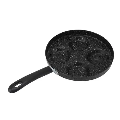 Produktbild: Baxnore 4-Tassen-Eierpfanne, antihaftbeschichtete Eierpfanne, Spiegeleierpfanne, 4-Loch-Omelettzubereiter, Mehrzweck-Omelettpfanne für Induktionsherd, Gasherd