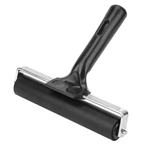 Produktbild: Gummiwalze, 15 cm Brayer Farbwalze für Den Linoldruck, Kunsttinten-Malwalzenwerkzeug für Druckgrafik, Tapeten und Kunsthandwerk