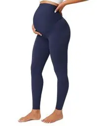 Produktbild: BAYDI Blickdichte Umstandsleggings High Waist Umstandshose Damen Schwangerschaft Leggings Lang Stretch Schwangere Hose