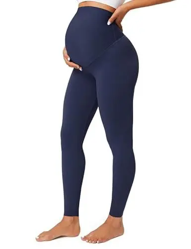 Produktbild: BAYDI Blickdichte Umstandsleggings High Waist Umstandshose Damen Schwangerschaft Leggings Lang Stretch Schwangere Hose