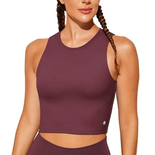 Produktbild: BAYDI Sport BH Damen ohne Buegel Bustier Abnehmbare Gepolsterte Crop-Tops Hochgeschlossenes Tanktop Yoga Fitness Soft Bra