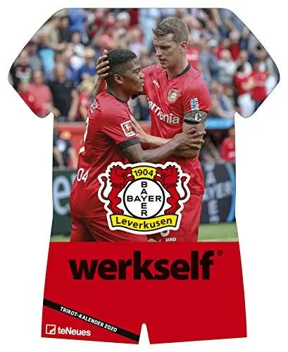 Produktbild: Bayer 04 Leverkusen 2020 Trikotkalender - 34x42cm - Fußballkalender - Wandkalender: Werkself - Fankalender