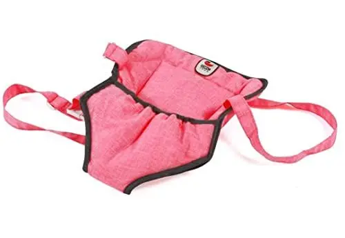 Produktbild: Bayer Chic 2000 782 41 Puppentragegurt für Baby-Puppen, Puppentrage, Puppenzubehör, Melange anthrazit-pink