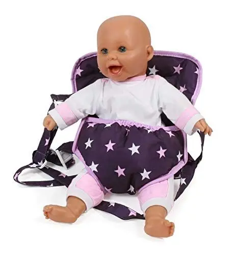 Produktbild: Bayer Chic 2000 782 71 Puppentragegurt für Baby-Puppen, Puppentrage, Puppenzubehör, Stars lila
