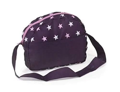 Produktbild: Bayer Chic 2000 - Wickeltasche für Puppen, Puppenwickeltasche, Puppenzubehör, Puppentasche, Stars lila