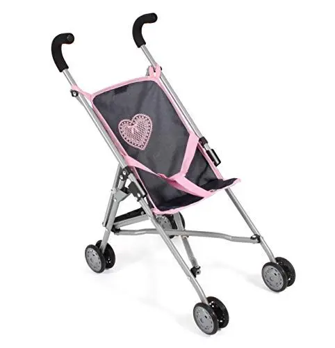 Produktbild: Bayer Chic 2000 Puppenbuggy Roma, Puppenwagen, Mini-Buggy, 50 x 29 x 57 cm, Melange Grau-navy