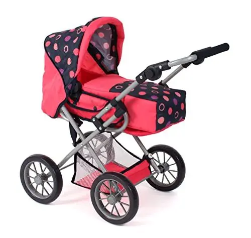 Produktbild: Bayer Chic 2000 - Puppenwagen Leni, 2in1 Kombipuppenwagen mit herausnehmbarer Tragetasche, Corallo, 560-20