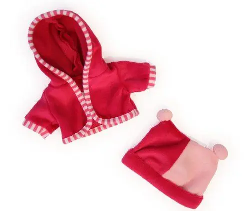 Produktbild: Bayer Design 83060AA Kleidung für Puppen Circa 30 cm, Jäckchen mit Mütze, Puppenzubehör