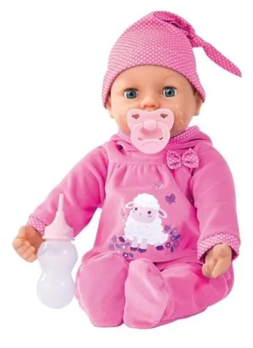 Produktbild: Bayer Design 93878AA Doktor Puppe interaktiv, Babylaute, rote Wangen, viel Zubehör, rosa