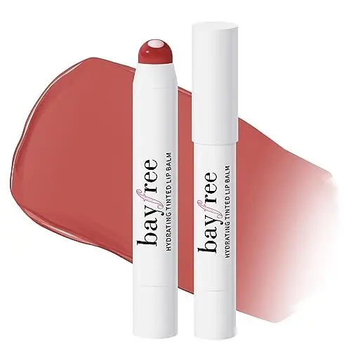 Produktbild: bayfree Tinted Lip Balm,Getönter Lippenpflegestift,Pflegender & Nährender Lippenbalsam,Leicht Vegan Lippenpflege Glossy Glanz,Tea Camellia
