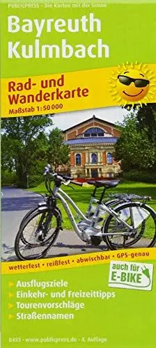 Produktbild: Bayreuth - Kulmbach: Rad- und Wanderkarte mit Ausflugszielen, Einkehr- & Freizeittipps, Tourenvoschlägen & Straßennamen, wetterfest, reissfest, ... 1:50000 (Rad- und Wanderkarte: RuWK)
