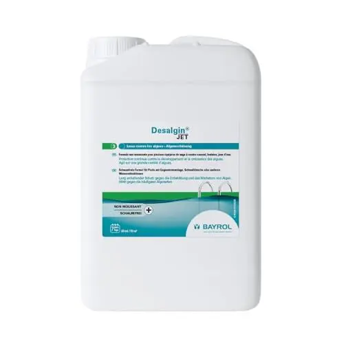 Produktbild: BAYROL Desalgin Jet 3 L - schaumfreies Antialgen-Konzentrat zur Verhinderung von Algenwachstum im Pool - Ideal für Pools mit Gegenstromanlagen / Wasserattraktionen - Ohne Kupfersulfat