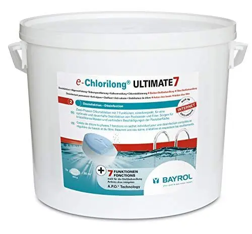 Produktbild: Bayrol Chlorilong Ultimate 7-10,2 kg Zwei-Phasen Chlor Tablette mit 7 Funktionen