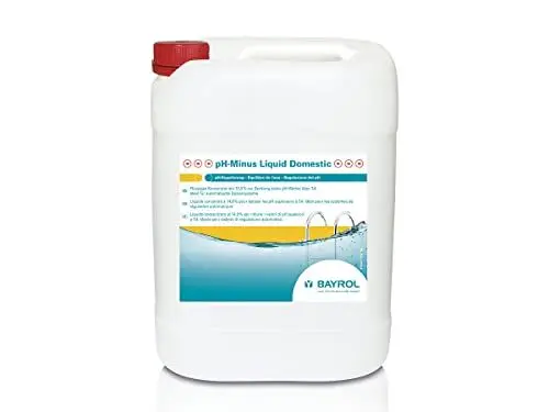 Produktbild: BAYROL pH-Minus Liquid Domestic 20L Kanister - Pool pH Minus flüssig - Senkt den pH-Wert des Poolwassers - besonders hohe Reinheit - Ideal für automatische Dosiersysteme - fluessig pH Minus