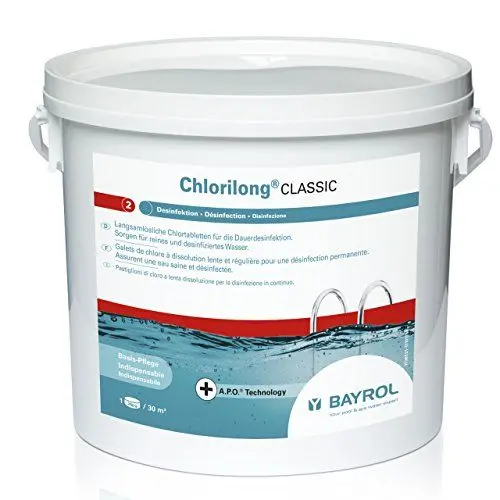 Produktbild: Bayrol E-Chlorilong Classic 5 kg Chlortabletten à 250 g zur Dauerdesinfektion