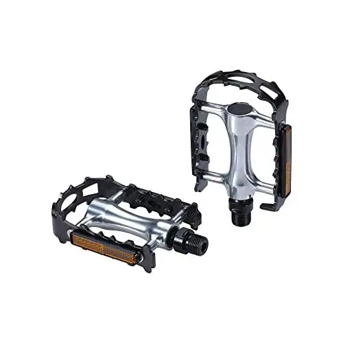 Produktbild: BBB Cycling Bigfeet 2.0 Fahrradpedale | rutschfeste Pedale mit Beidseitige Reflectoren | Stadtrad und Trekking | E-Bike Ready | BPD-16B, Schwarz