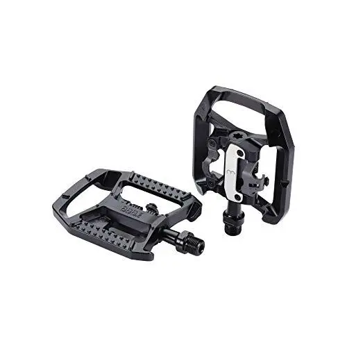 Produktbild: BBB Cycling Fahrrad Pedale Kombipedale SPD Klickpedale Set DualChoice BPD-61, Schwarz