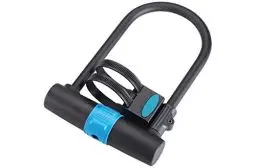Produktbild: BBB Cycling Fahrradschloss mit Schlüssel und mit Halterung Vorhängeschloss 250 mm x 170 mm U-Vault BBL-28, schwarz