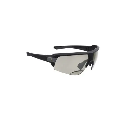Produktbild: BBB Cycling Sportbrille mit Leseteil für Weitsichtige + 2.5 Dioptrien Sehstärke Sonnenbrille Fahrradbrille Impulse Reader BSG-64PH, Matt Schwarz