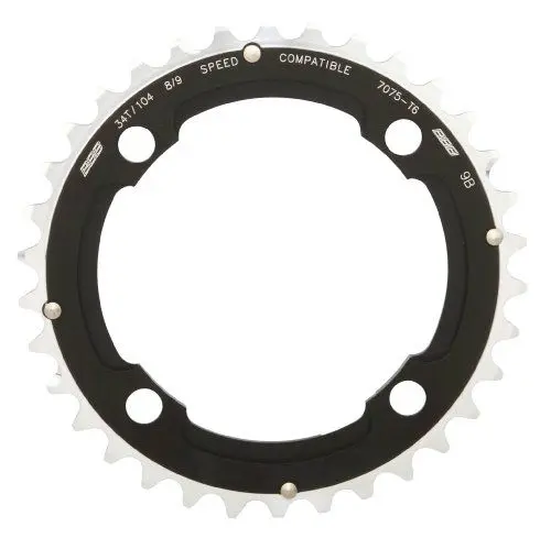 Produktbild: BBB Kettenblatt Schutz Round About 4 BCR-08, Schwarz-Silber, 104 mm, 2.909.690.834