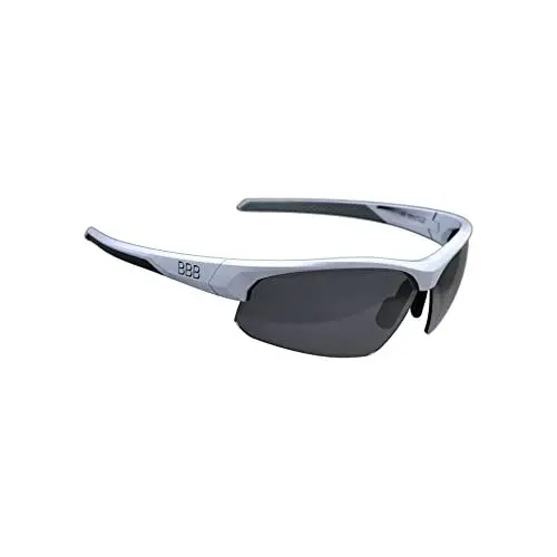 Produktbild: BBB Unisex-Adult BSG-58 Impress Polycarbonat Sportbrillen Mit Wechselgläsern, Matt Weiß, One Size