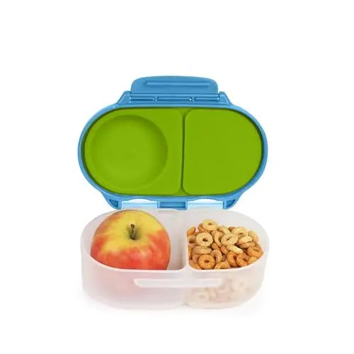 Produktbild: b.box Mini Brotdose für Kinder mit Fächern | Bento Box, 2 Auslaufsichere Fächer | Lunchbox für Gerichte & Snacks | Platz für Ganzes Obst | BPA-frei