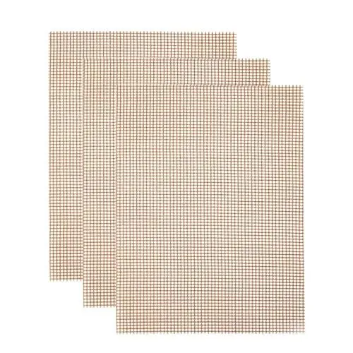 Produktbild: BBQ Grillen Mesh,Grill-Maschen-nicht Stock-dauerhafte Grill-Ineinander greifen-Matte hitzebestandig Einfach zu saubern fur das Grillen von Fleisch, Gemuse, Meeresfruchte, kochend und backen (40 * 30)
