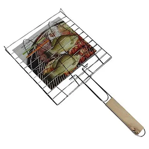 Produktbild: BBQ Grillkorb, tragbarer Fischgrillkorb, Grillkorb für Grill im Freien, Fischbraten Grillgeräte für Gemüse, Steak, Garnelen, Fleisch und andere Lebensmittel