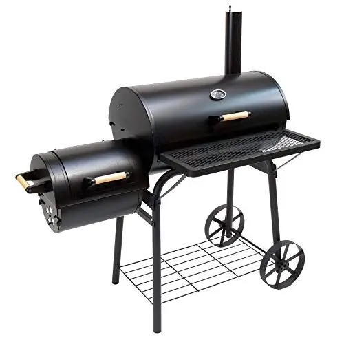 Produktbild: DEMA BBQ Smoker Kamingrill Santa Fe – Grillwagen, Barbecue-Grill, Räucherofen, Holzkohlegrill für Outdoor