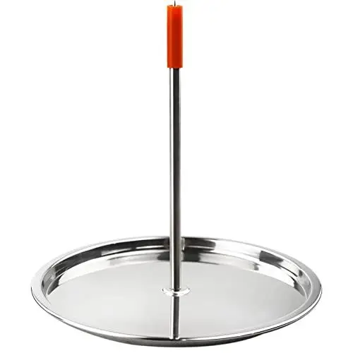 Produktbild: BBQ Vertikaler Spieß, Edelstahl Grillspieß Grill, Hähnchengestell Bräter, Holzkohle Smoker Grill Bratständer, Vertikaler Grillrost Fleischspieß für Truthahn, Schaschlikspieß
