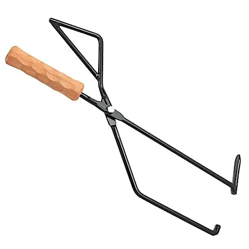 Produktbild: BBQ-Holzkohlezange feuerzange grillwerkzeug Pokerzubehör Holzgreifer für Feuerstelle Campingzubehör grillzubehör Kaminzange mit Griff Outdoor-Kohlezange Feuer machen Holzkohleclip