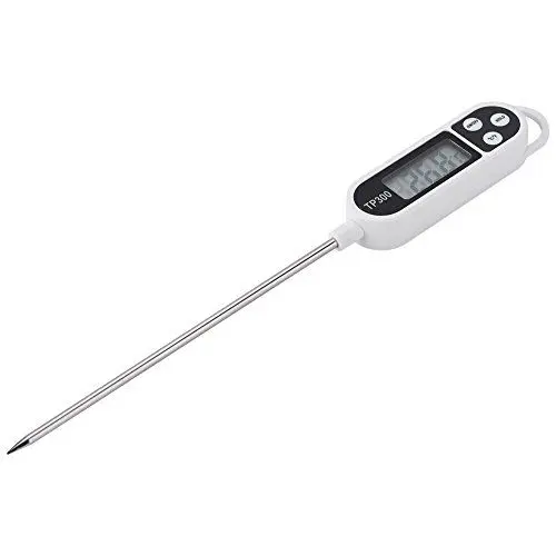 Produktbild: BBQ-Kochthermometer 50, Lebensmittelthermometer, Kochthermometer Bis 300 Grad Celsius, Küchen-Edelstahl-Thermometer Zum Kochen von Fisch, Fleisch, Braten, Brot, Backen, Steak