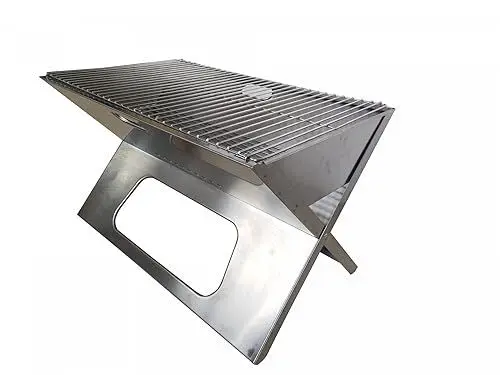 Produktbild: BBQNovation XXL tragbarer Klappgrill/Picknickgrill/zusammenklappbar aus Edelstahl mit passender Tragetasche, für mindestens 8-10 Personen geeignet