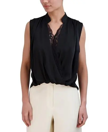 Produktbild: BCBGMAXAZRIA Damen Bluse, Schwarz, Mittel