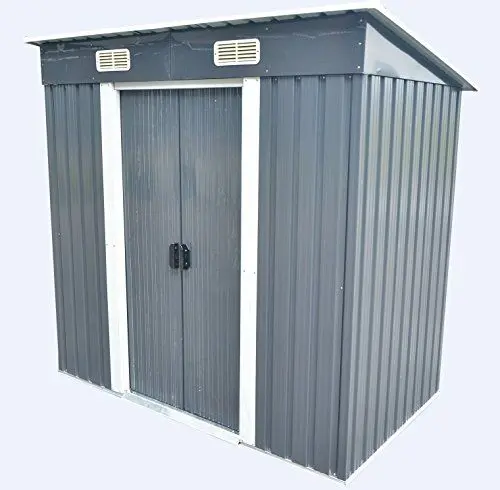 Produktbild: Bc-elec 5662-0503 Metall-Gartenhäuschen Gartenhaus 121 x 194 x 181cm