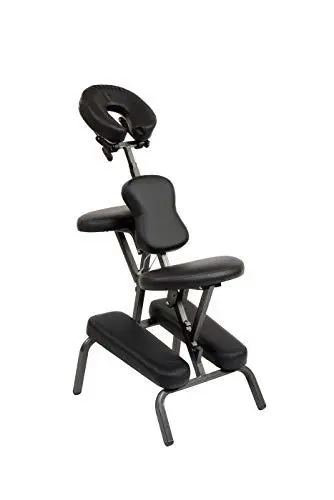 Produktbild: Bc-elec BC001-BLACK Schwarzer faltbarer und tragbarer Massagestuhl und Tattoo + Tragetasche