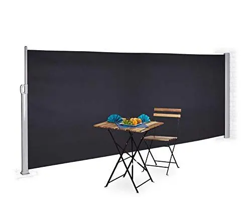 Produktbild: Bc-elec - ASA-180T .Seitenmarkise anthrazitgrau 3x1,8m ausfahrbar für Terrasse, Gartenpavillon