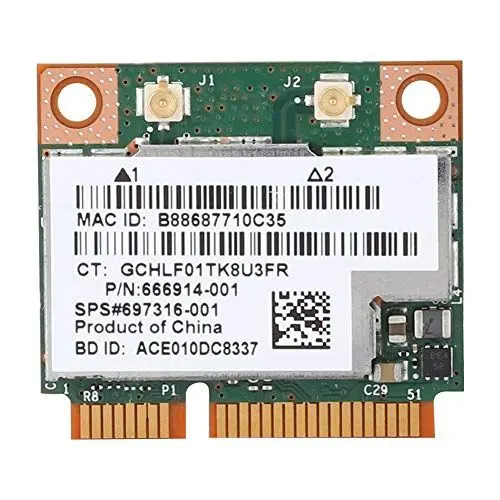 Produktbild: WiFi-Karte, Dual Band 300M PCI-e Wireless LAN-Karte Bluetooth 4.0 Wireless-Modul für für Broadcom